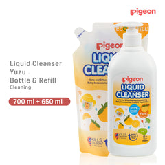 Pigeon Liquid Cleanser Yuzu Bundle [ 700ml + 650ml (Refill) ]
