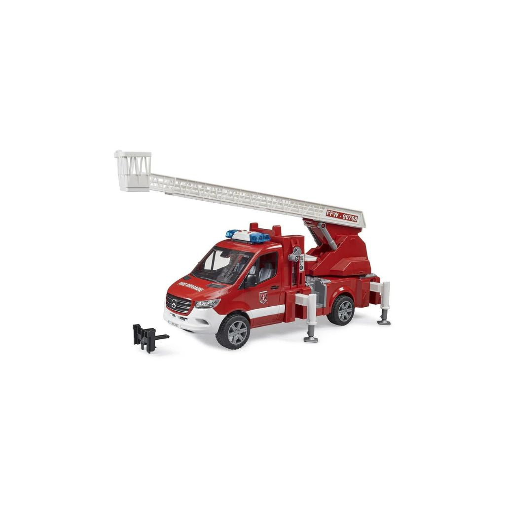 Bruder MB Sprinter Fire Service with Turntable Ladder, Pump and Light & Sound Module