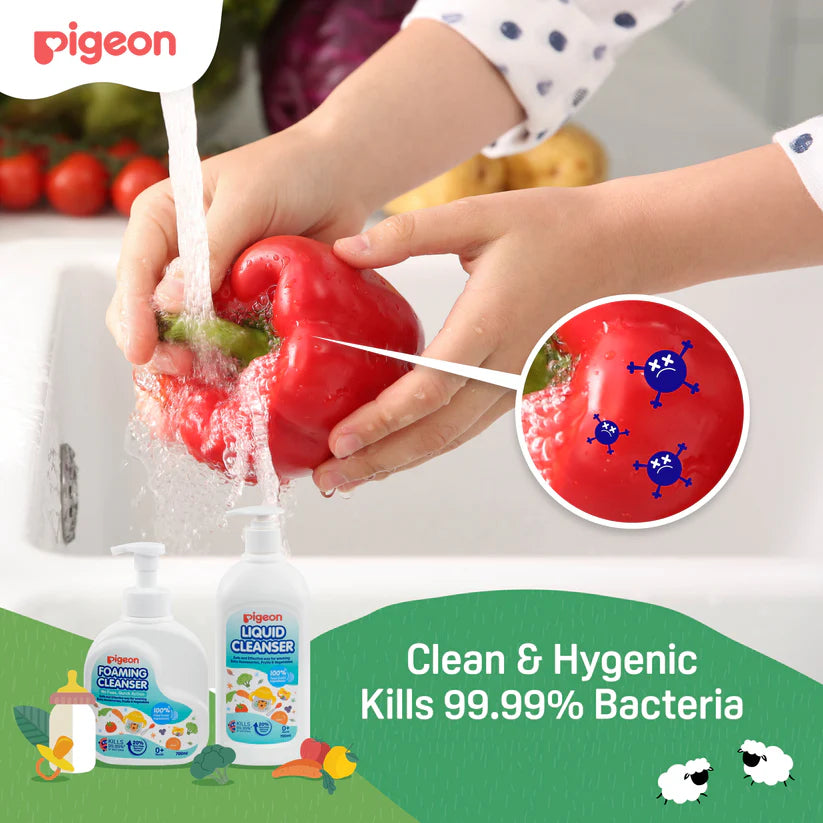 Pigeon Liquid Cleanser Bundle [700ml (Foam) + 650ml (Refill)]