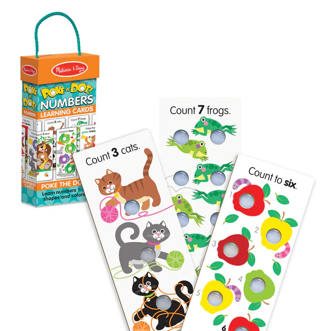 Melissa & Doug Poke-A-Dot Jumbo Number Learning Cards