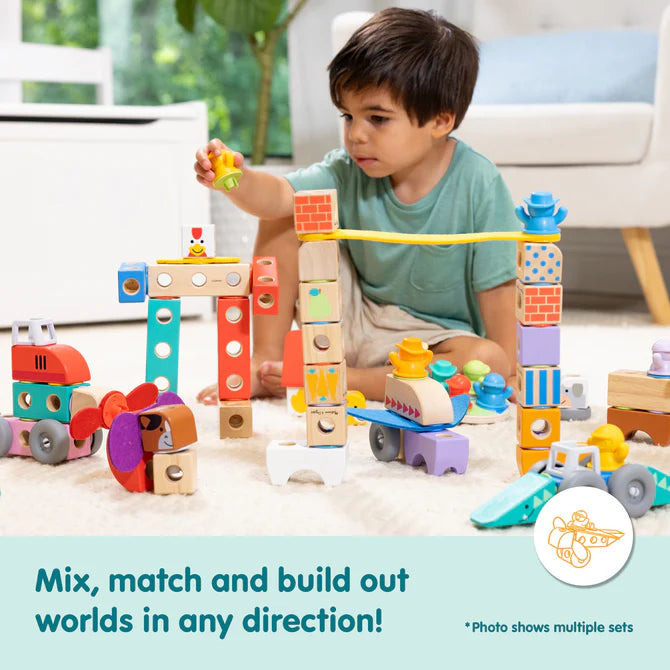 Melissa & Doug Blockables™ Woodland Friends Play Set