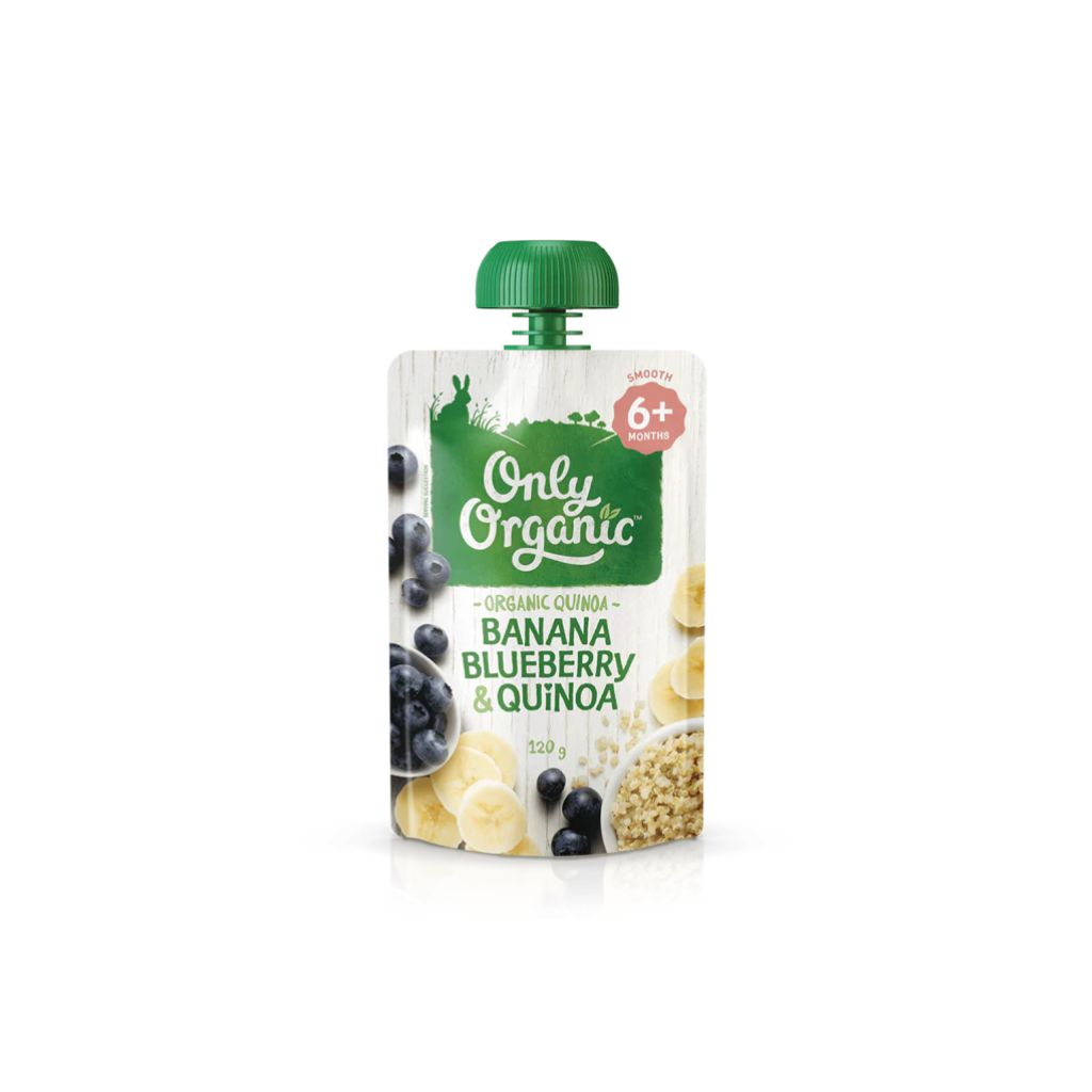 Only Organic Banana, Blueberry & Quinoa Brekkie Pouch