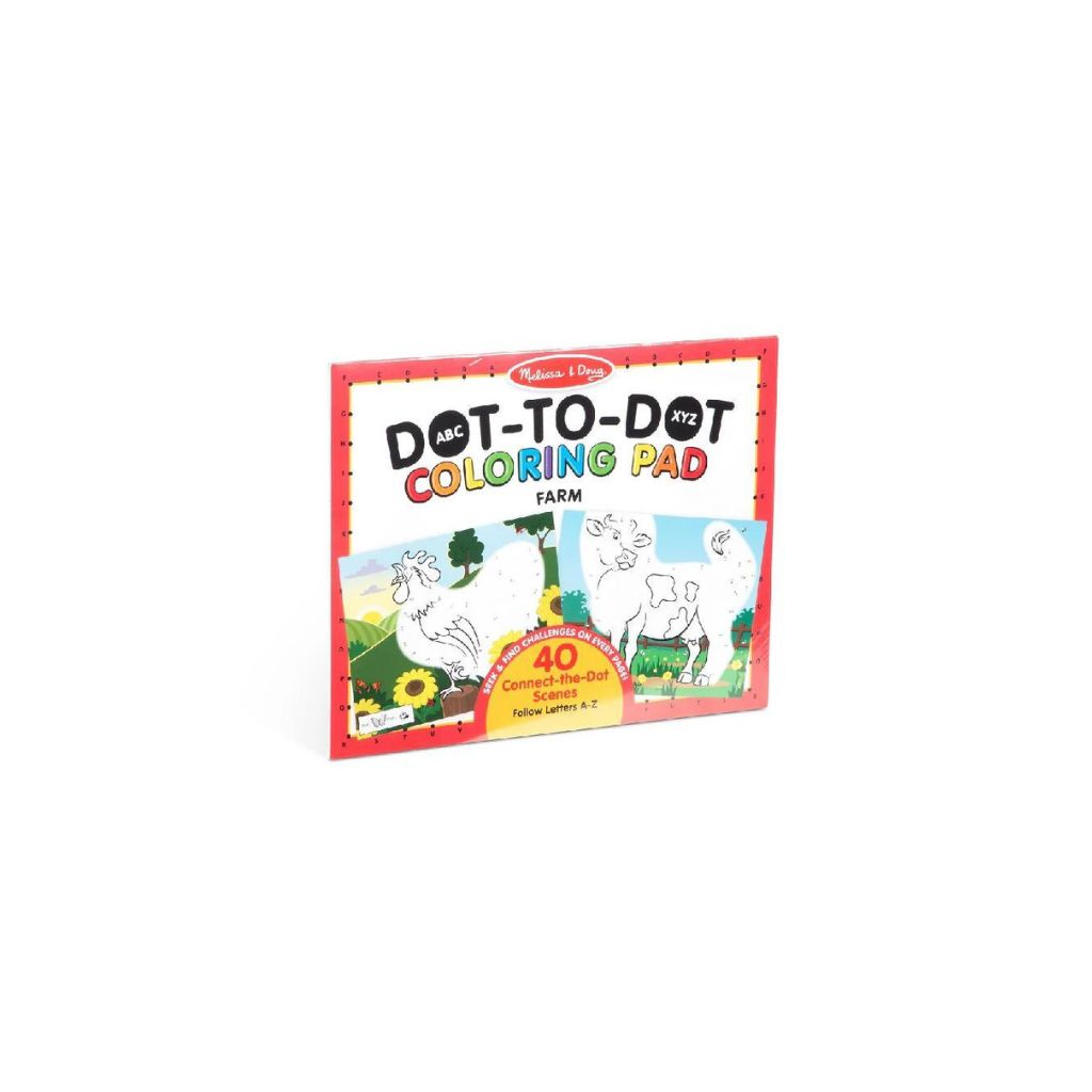 Melissa & Doug ABC Dot-to-Dot Coloring Pad - Farm 4 years+