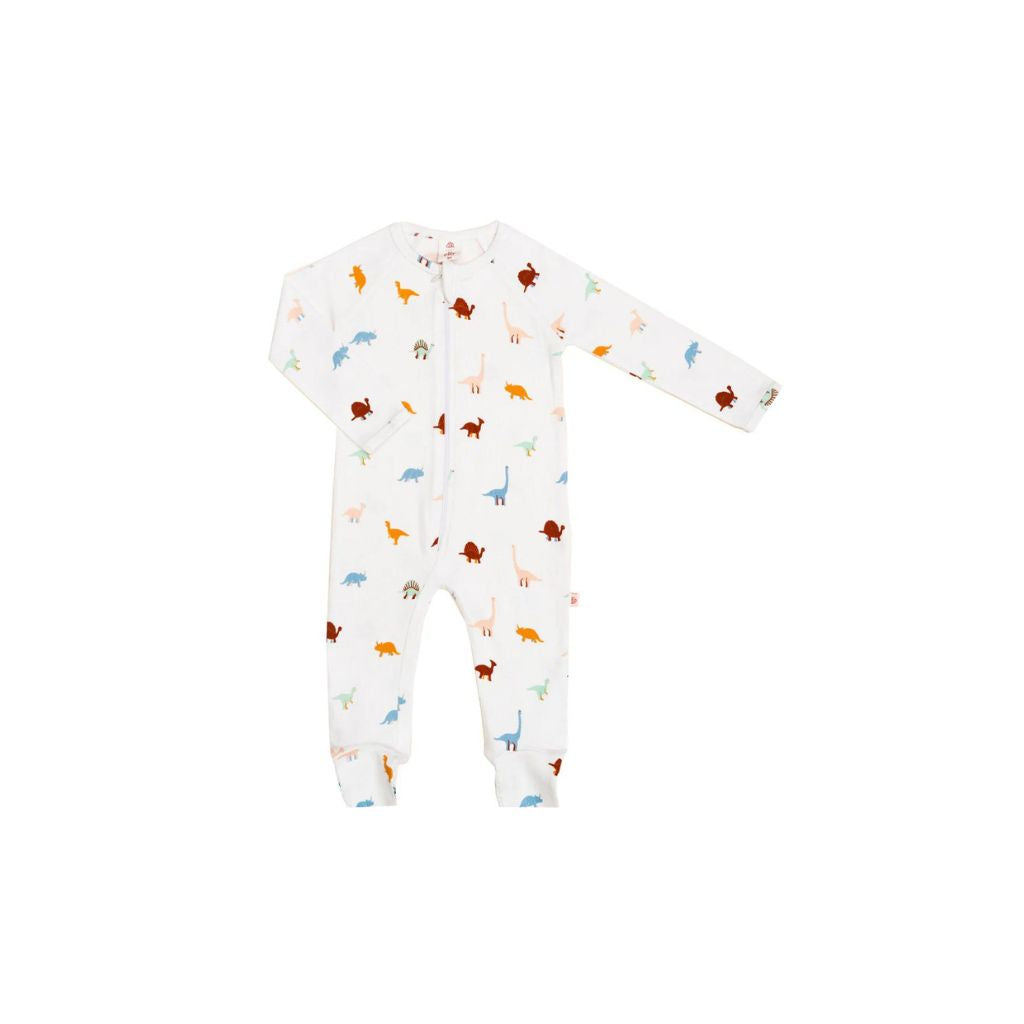 Elly Raglan Sleepsuit - Dino