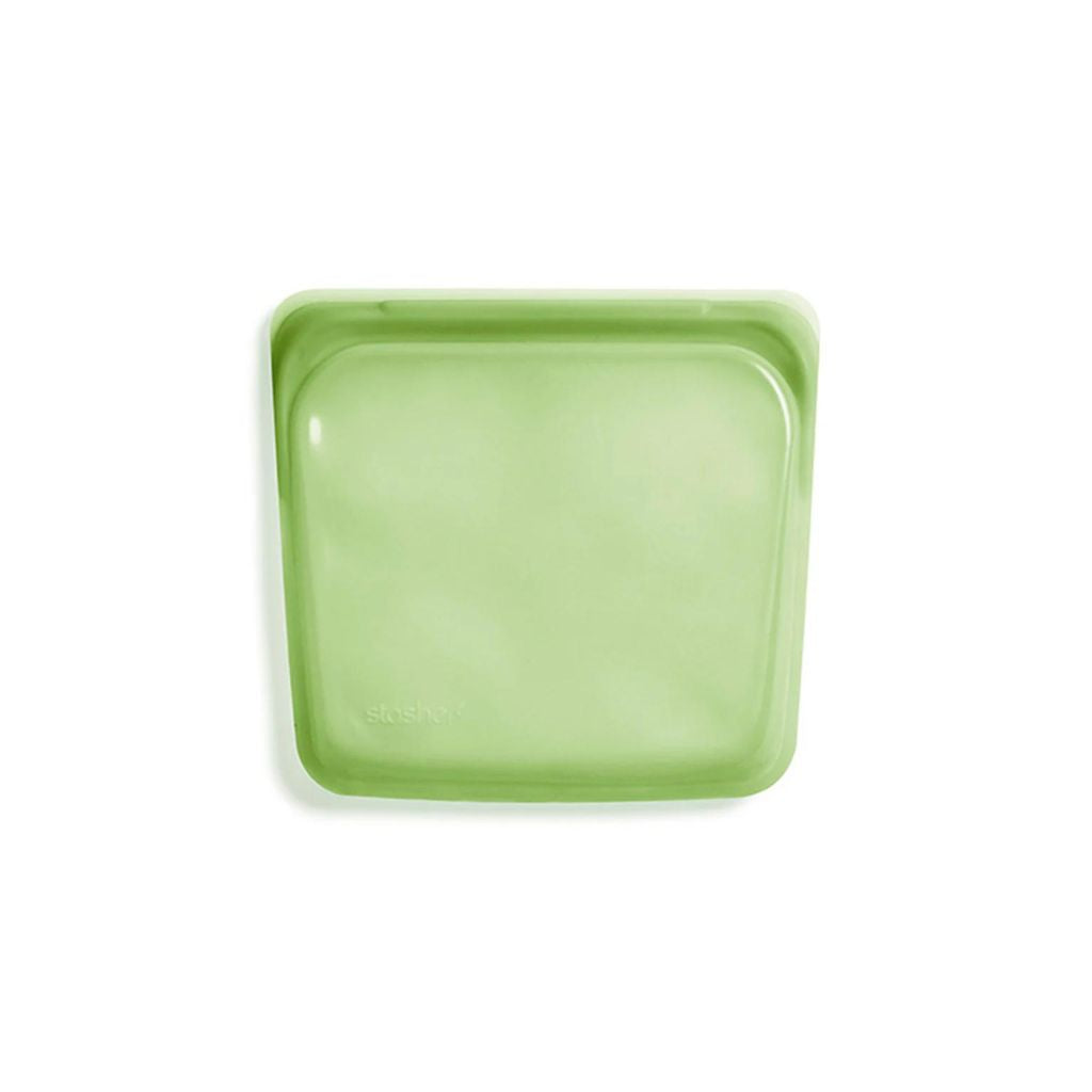 Stasher Reusable Silicone Sandwich Bag, Rainbow Green (828 ml)