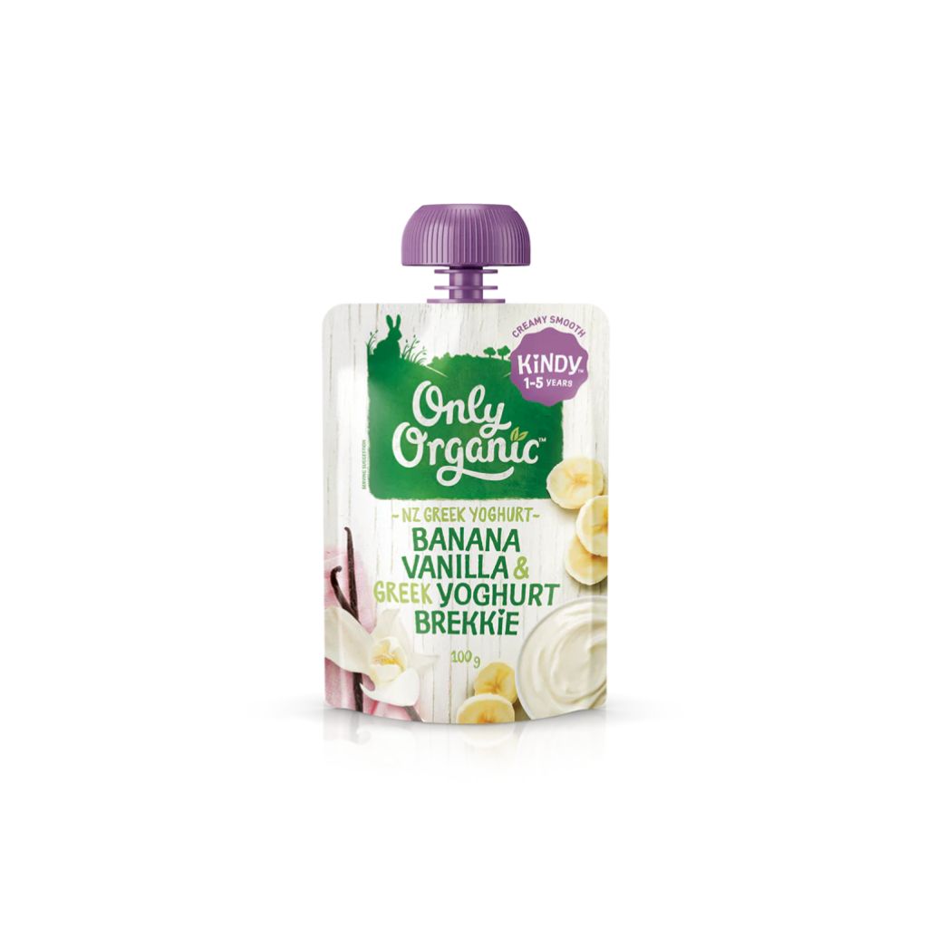 Only Organic Banana, Vanilla & Greek Yoghurt Brekkie Pouch