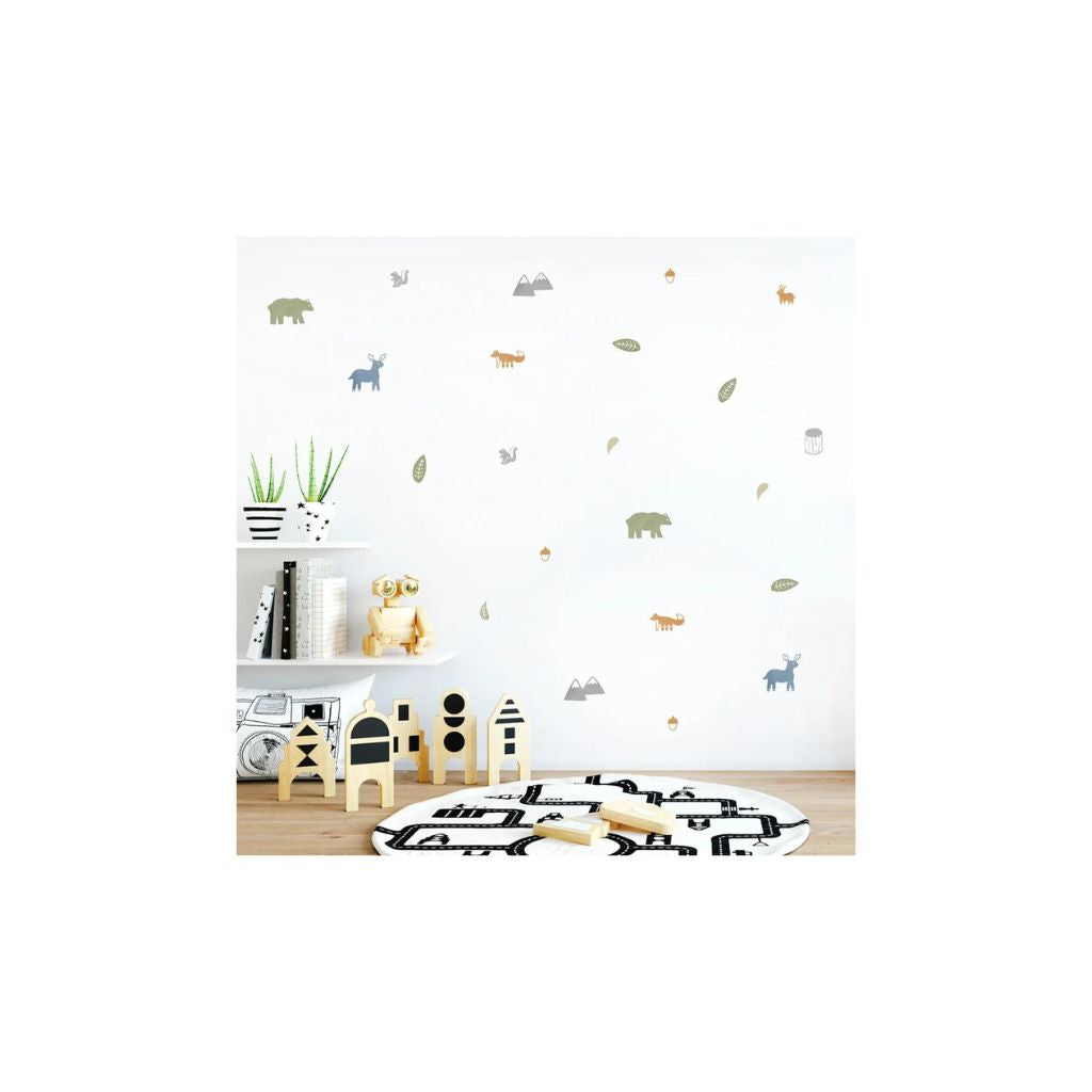 Urban Li'l Woodland Animals Fabric Decal