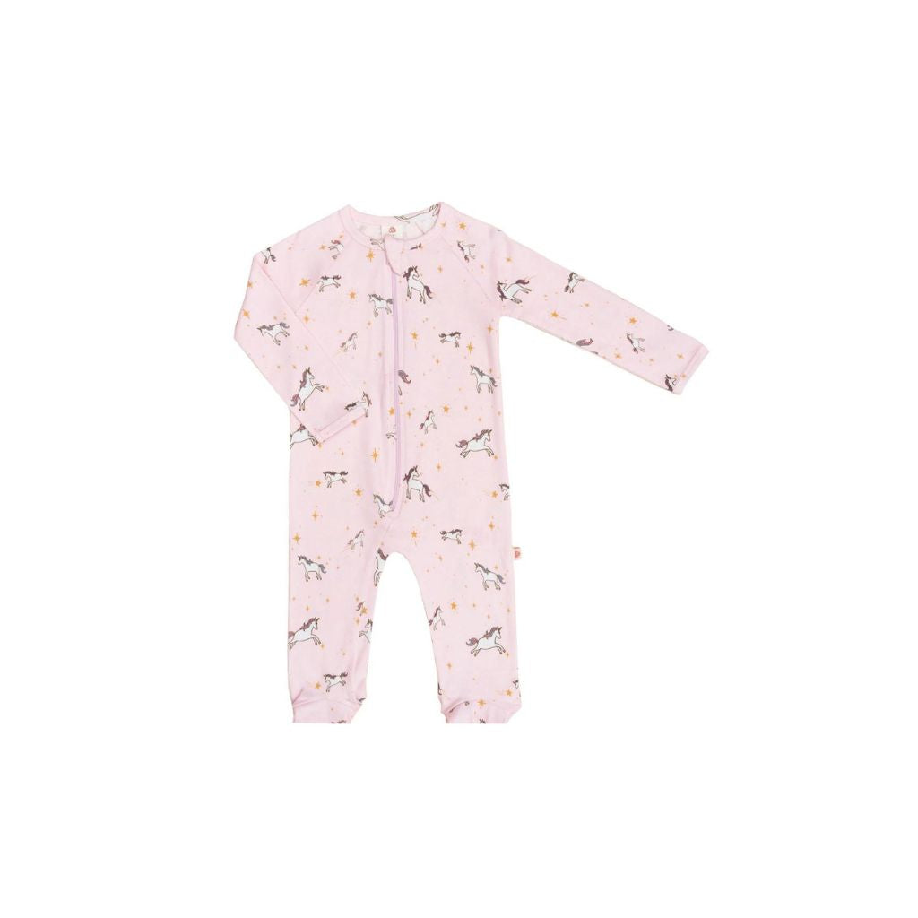 Elly Raglan Sleepsuit - Unicorn