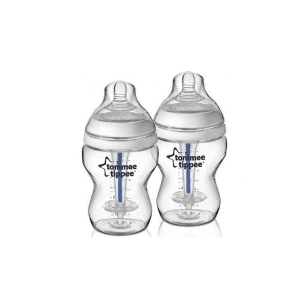 Tommee Tippee Closer To Nature Anti Colic Plus 260ml / 9oz Bottles (2 Pack)