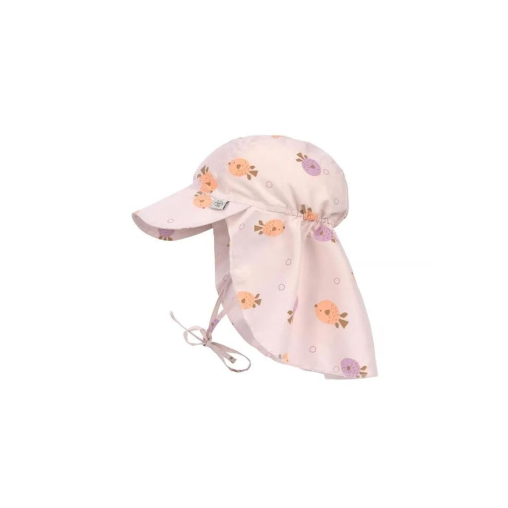 Lassig Sun Protection Flap Hat, Fish Light Pink