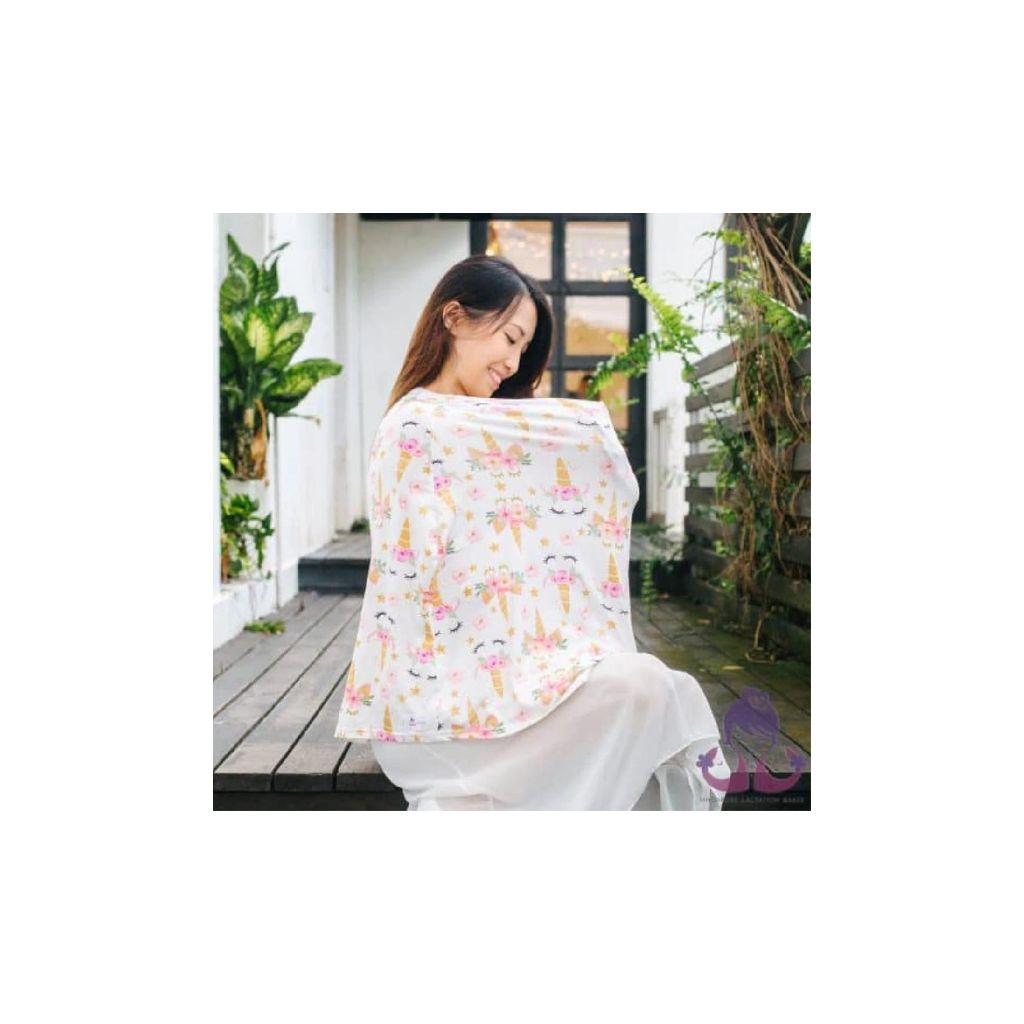 Singapore Lactation Bakes Diamond Nursing Cover Unicorn