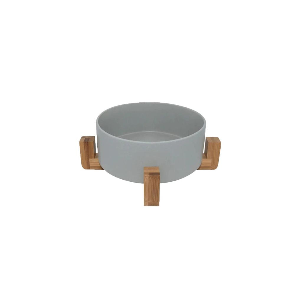 Louie Living Ceramic Pet Bowl With Stand