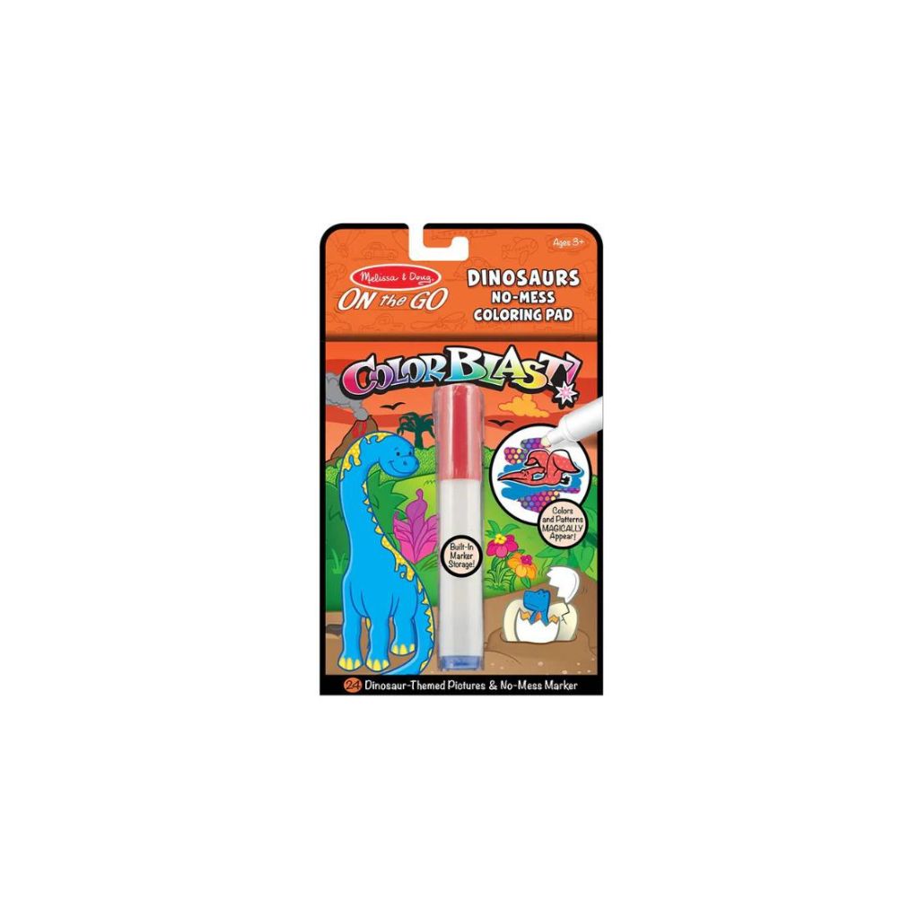 Melissa & Doug ON the GO Color Blast Book - Dinosaur