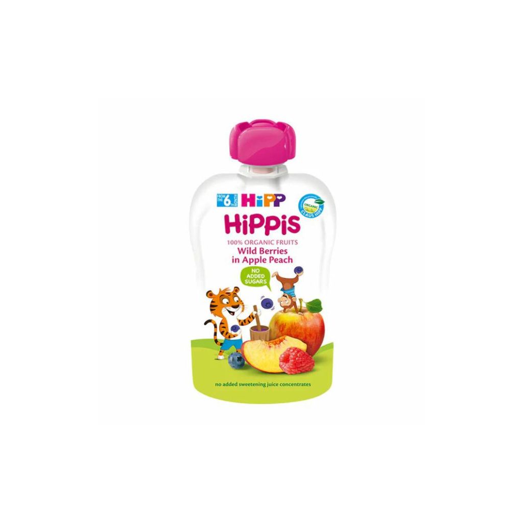 HiPP Organic Wild Berries in Apple Peach Pouch