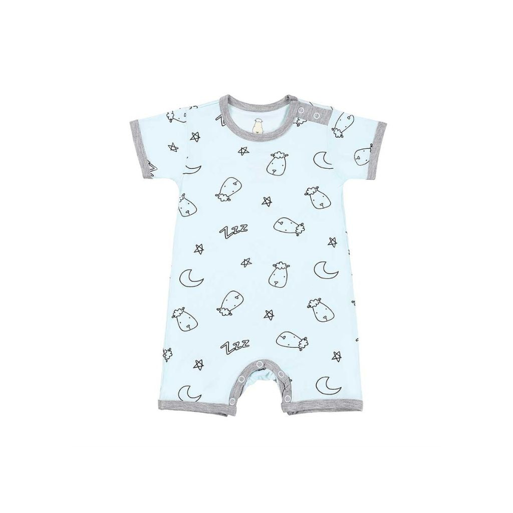 Baa Baa Sheepz Romper Short Sleeve Sweet Dreams Baa Baa - Blue