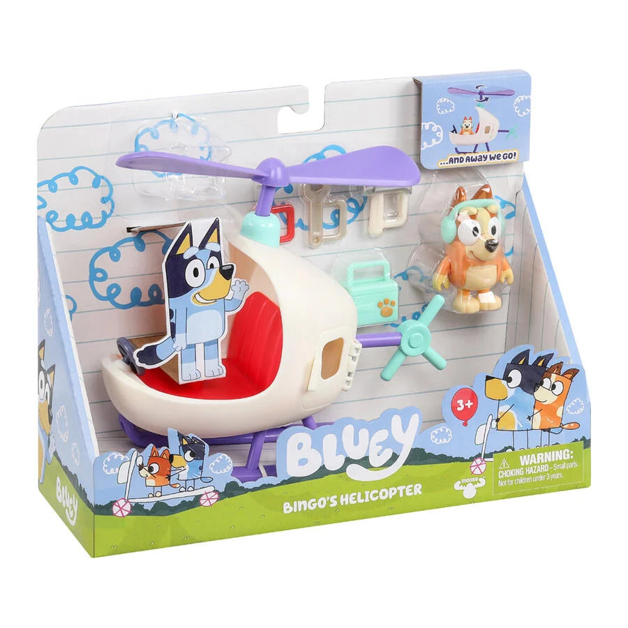 Bluey Vehicle & Figure - Bingo's Helicopter