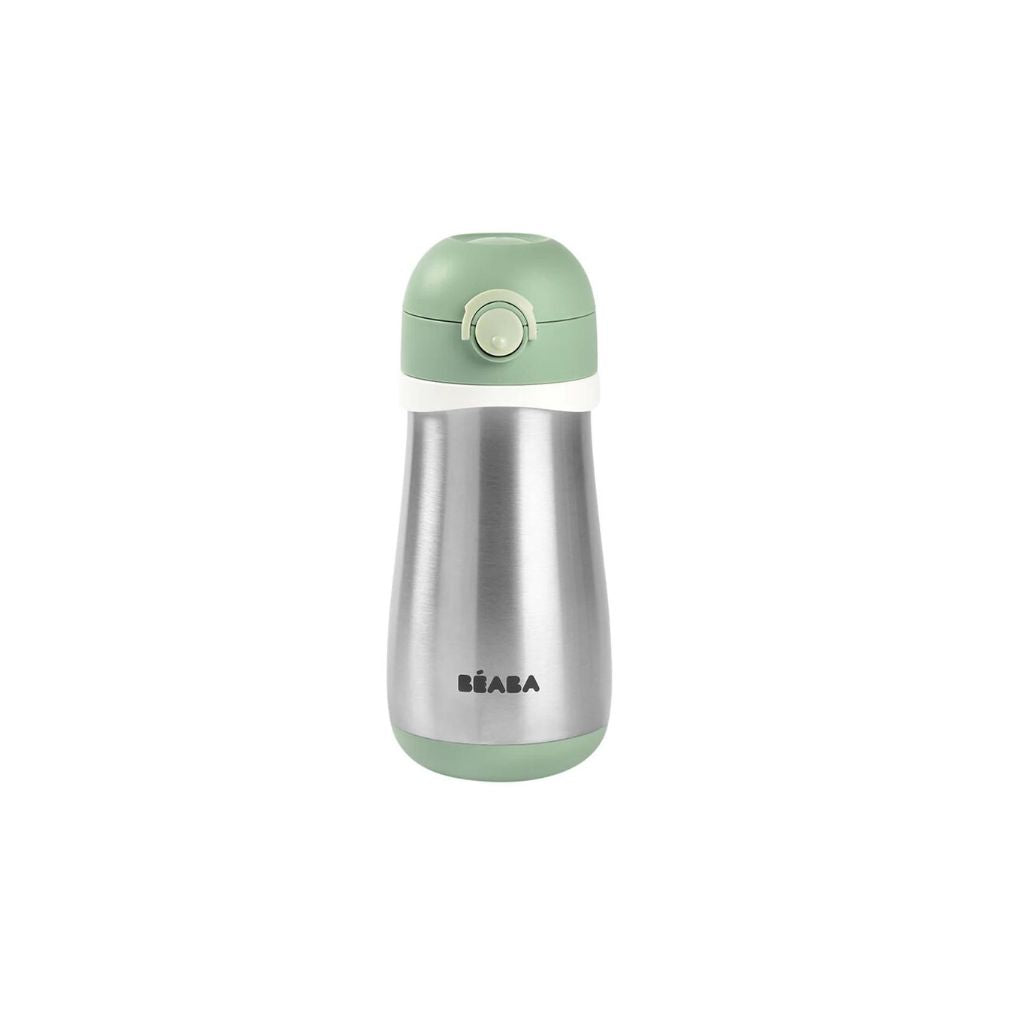 Beaba Stainless Steel Spout Bottle 350 ml Sage Green