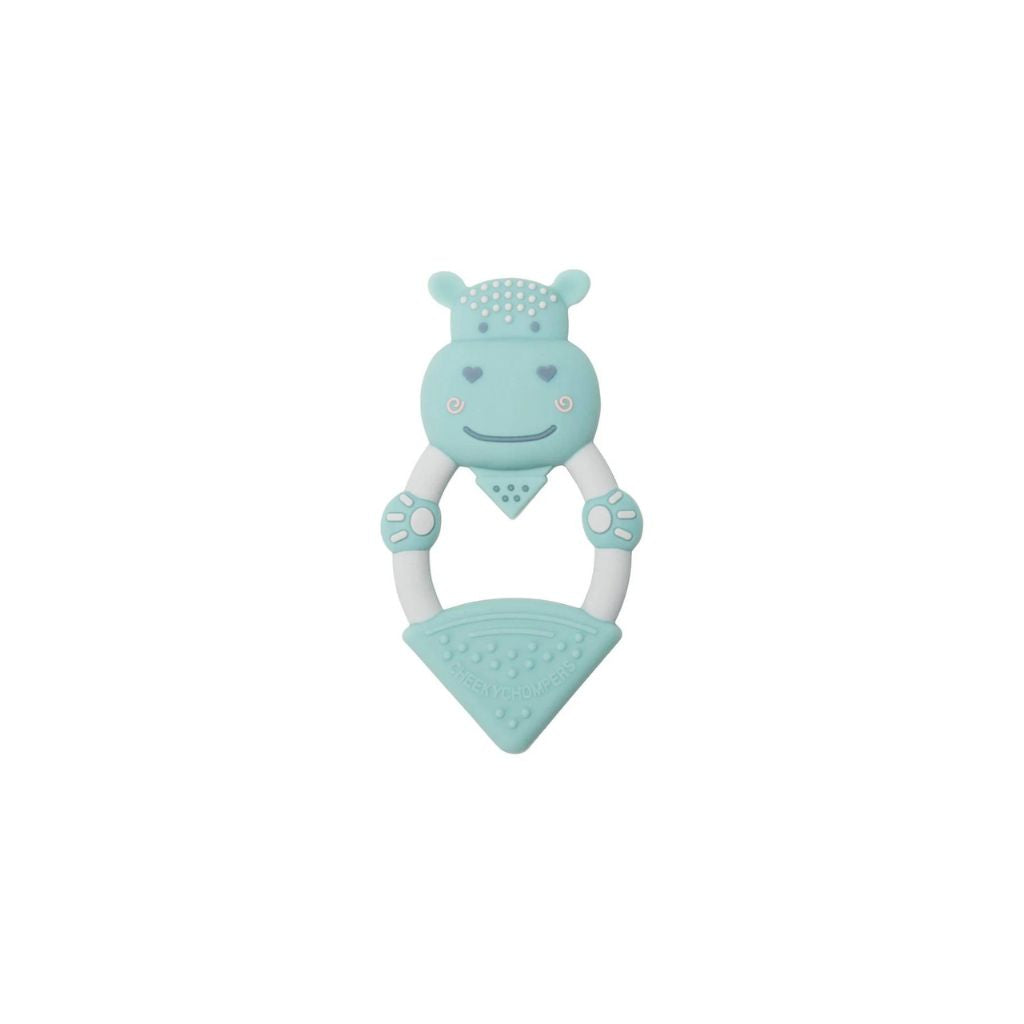 Cheeky Chompers Chewy the Hippo Teether - Textured Baby Teether