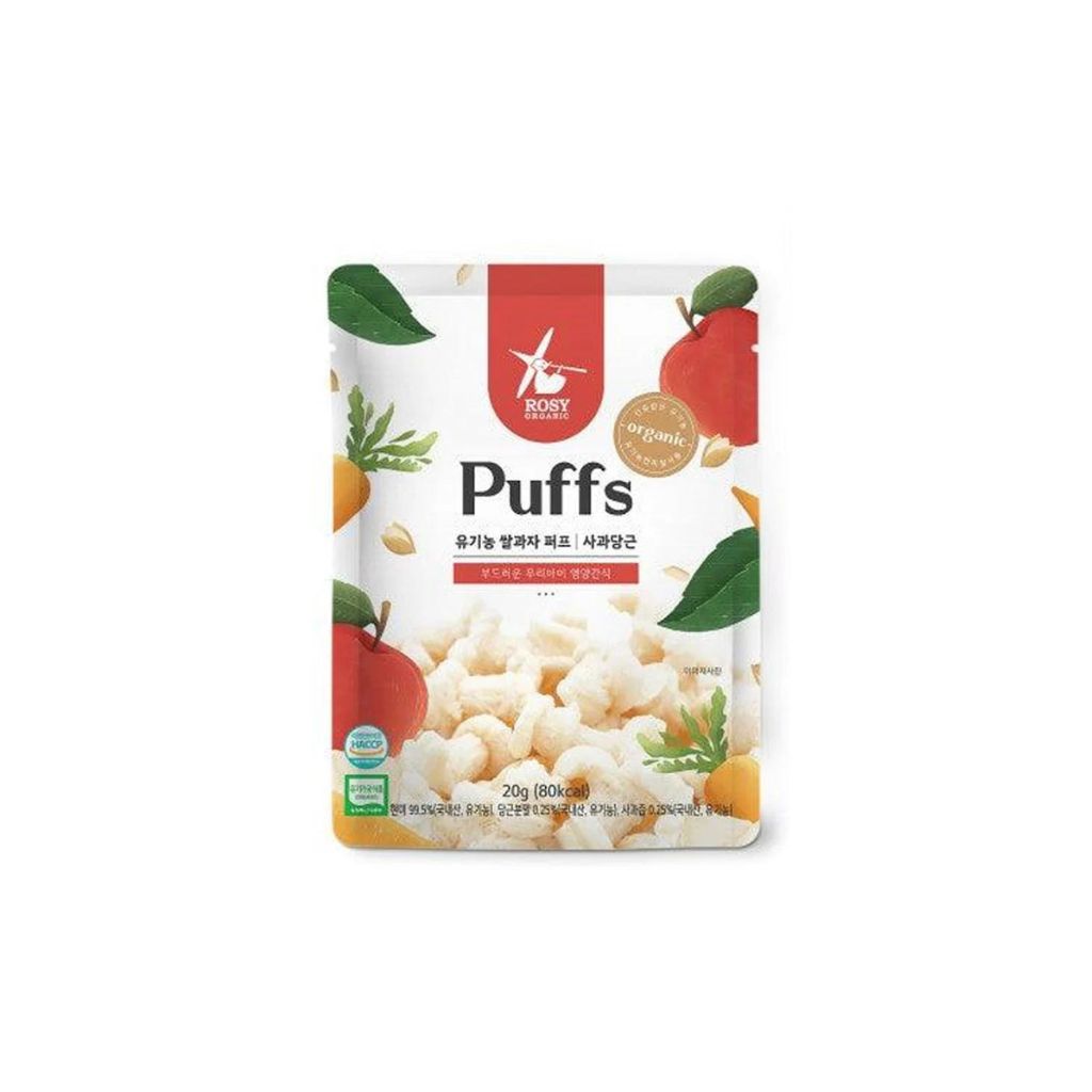 Rosy Organic Rice Puffs (Original) - Apple Carrot 20g