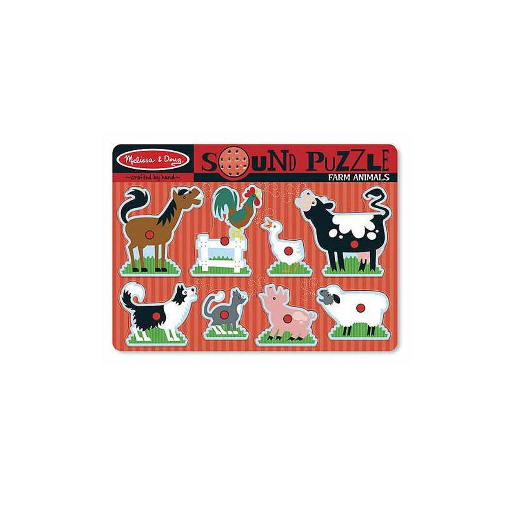 Melissa & Doug Sound Puzzle 8pcs - Farm Animals