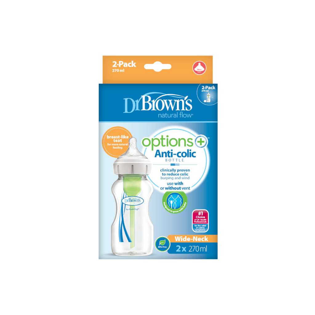 Dr Brown's PP Wide Neck "Options+" 270ml Bottle - 2 pack