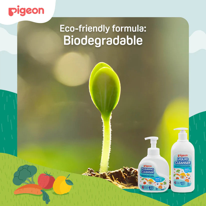 Pigeon Liquid Cleanser Bundle [700ml (Foam) + 650ml (Refill)]