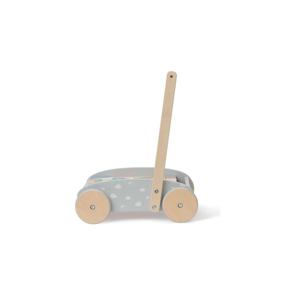 Bubble Wooden Baby Push Cart