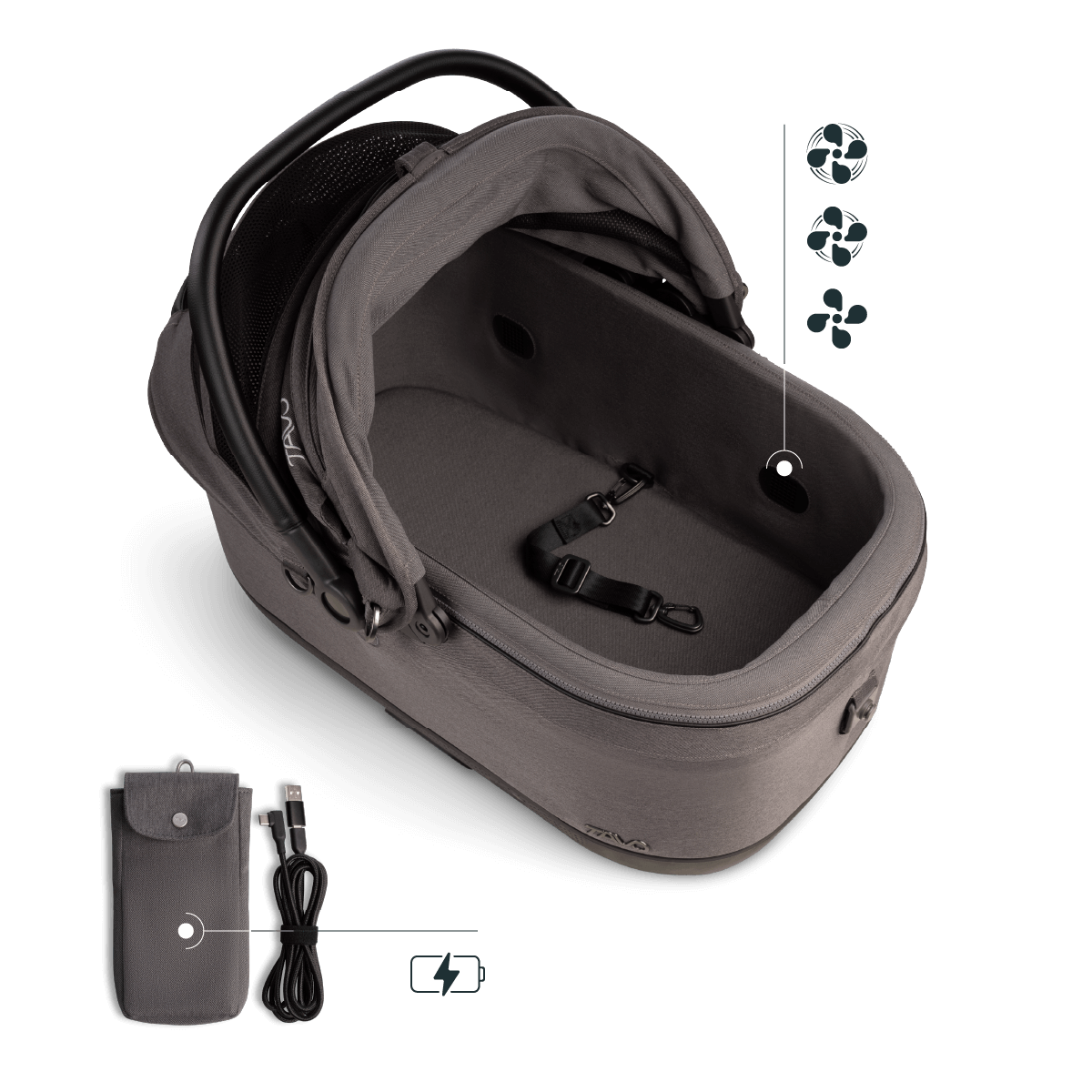 Tavo Maeve™ ISO6X Wind Pet Car Seat