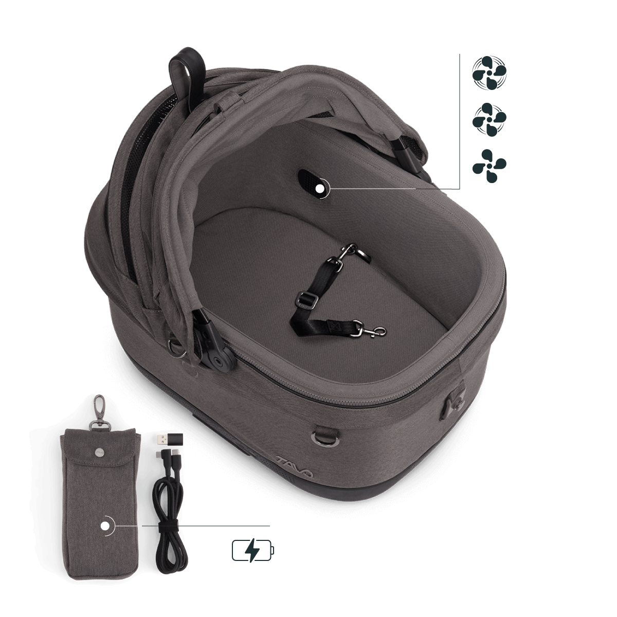 Tavo Maeve™ ISO5X Wind Pet Car Seat