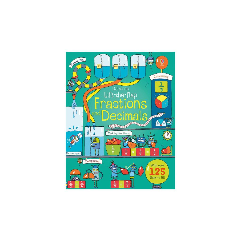 Usborne - Lift-The-Flap Fractions and Decimals Book