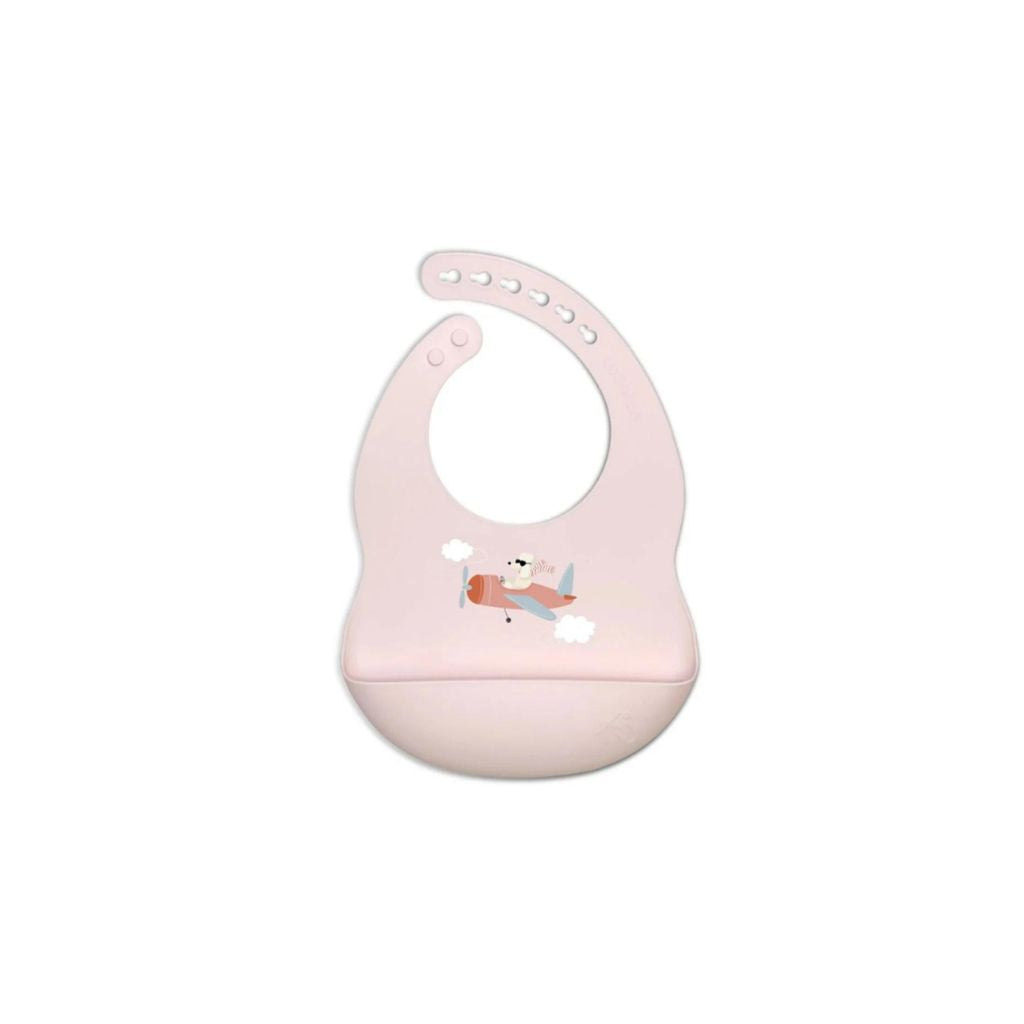 Kushies Silicatch Silicone Bib - Skye Pink