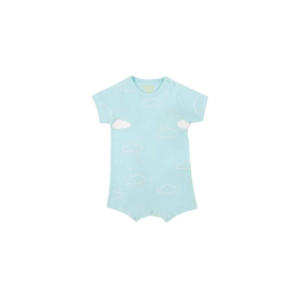 Motherswork x Le Petit Society Baby Organic Short Sleeve Romper in Cloud Print