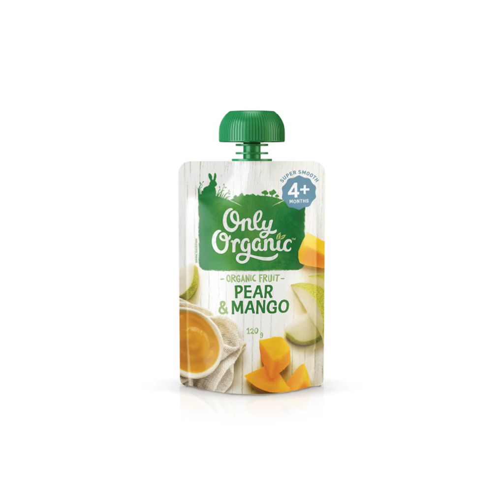 Only Organic Pear & Mango Fruit Pouch