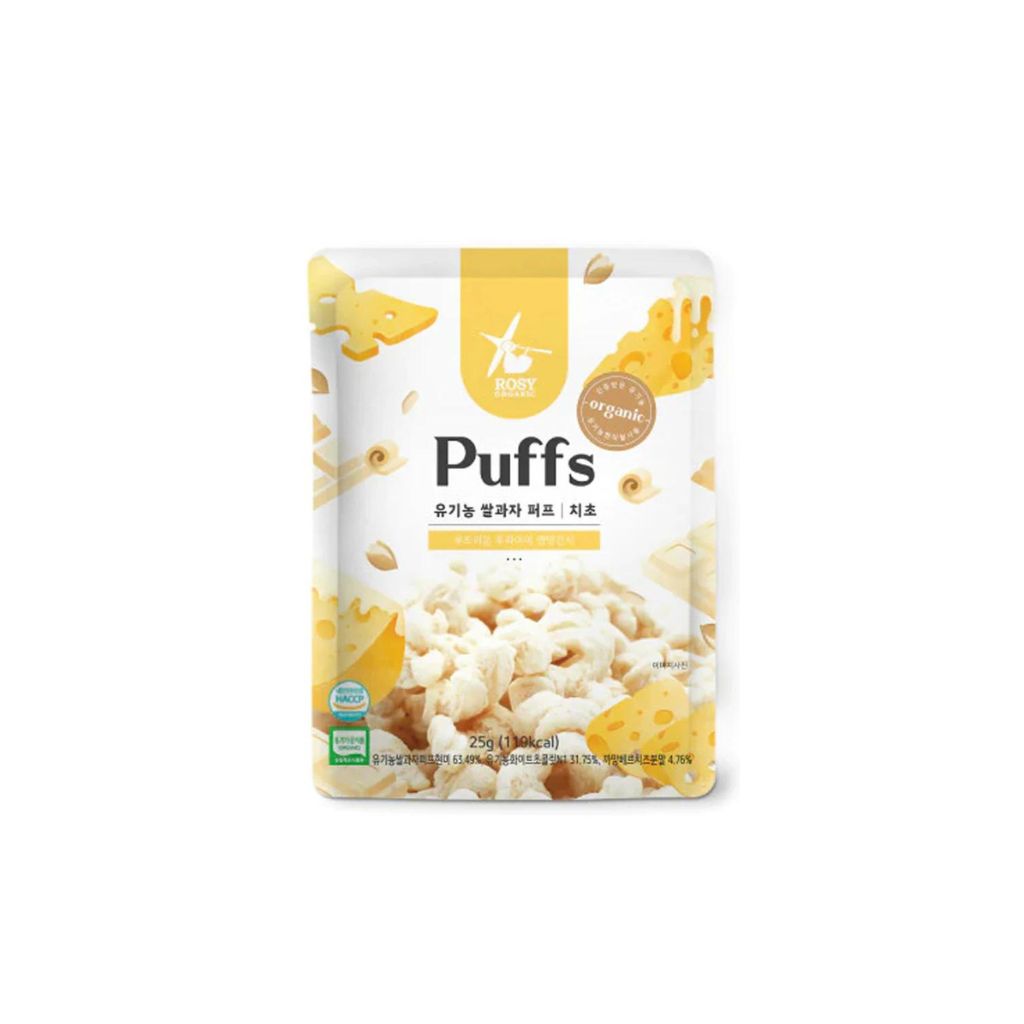 Rosy Organic Rice Puffs - Cheese Choco 25g