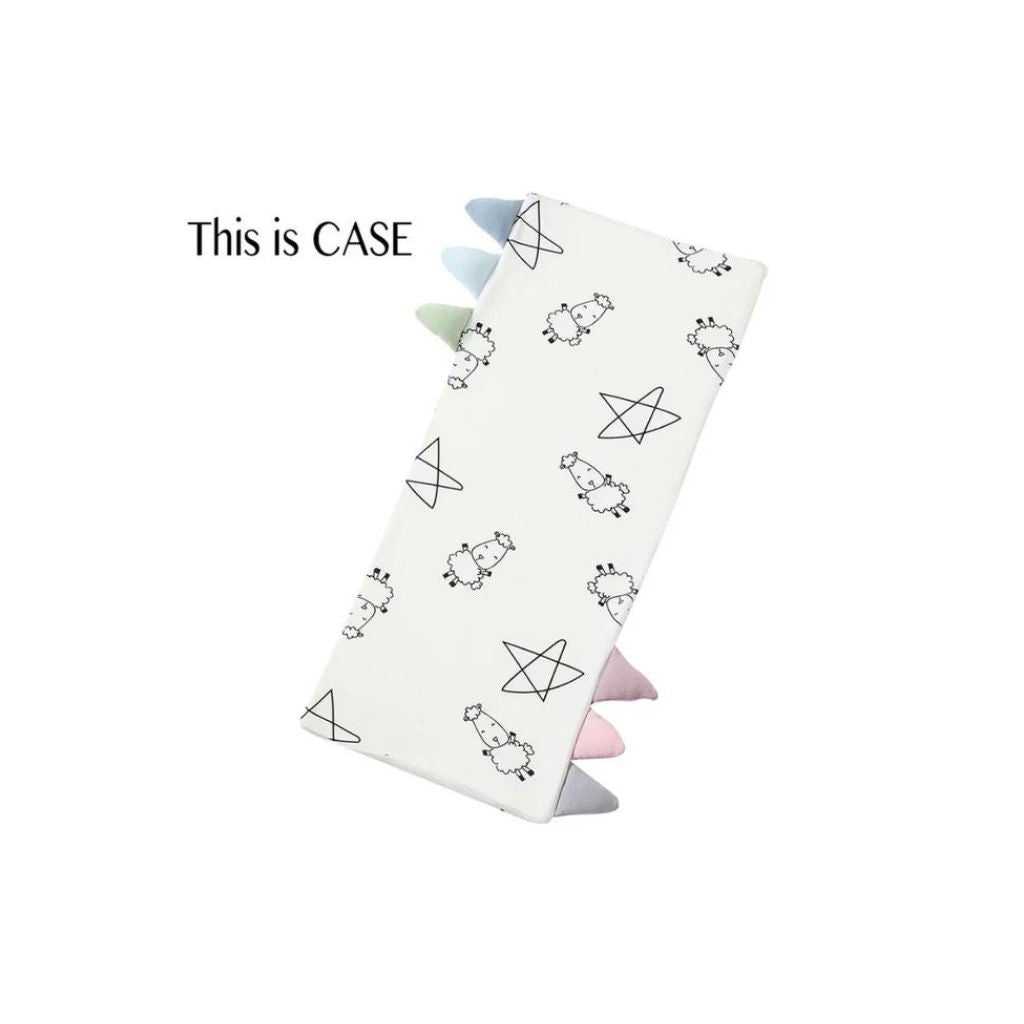 Baa Baa Sheepz Bed-Time Buddy Case Cute Big Star & Sheepz White