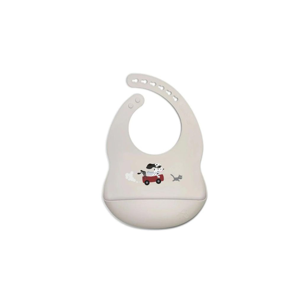 Kushies Silicatch Silicone Bib - Spot Sand