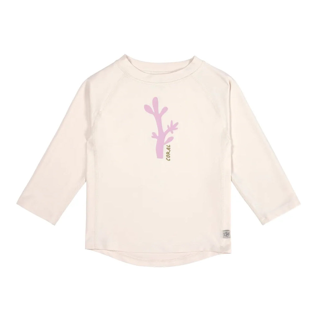 Lassig Girls Long Sleeve Rashguard, + Swim Diaper Corals