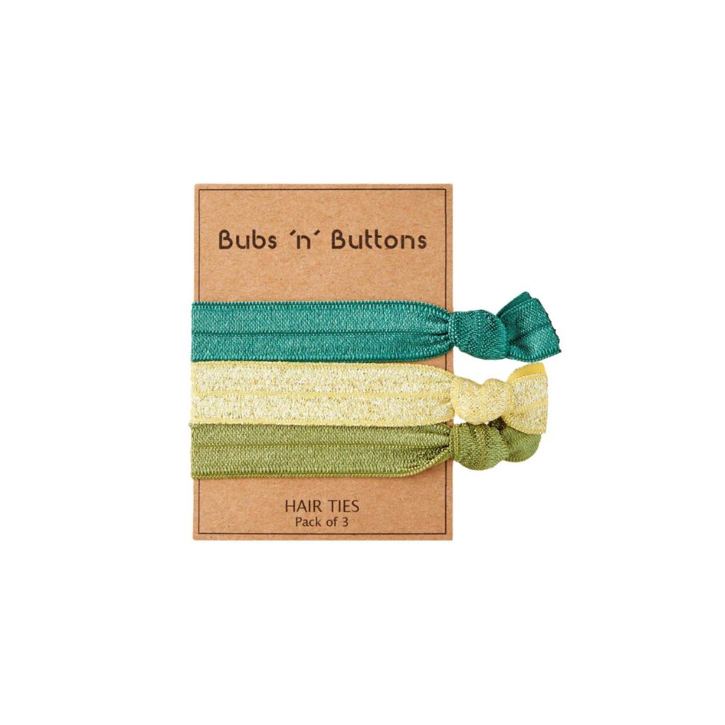 Bubs 'n' Buttons Hair Ties - 3pcs Pack