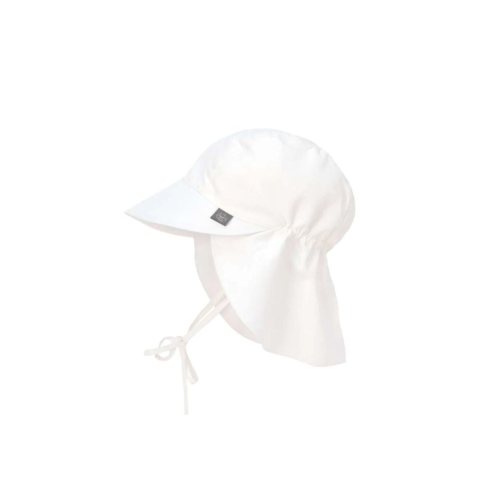 Lassig Sun Protection Flap Hat, White