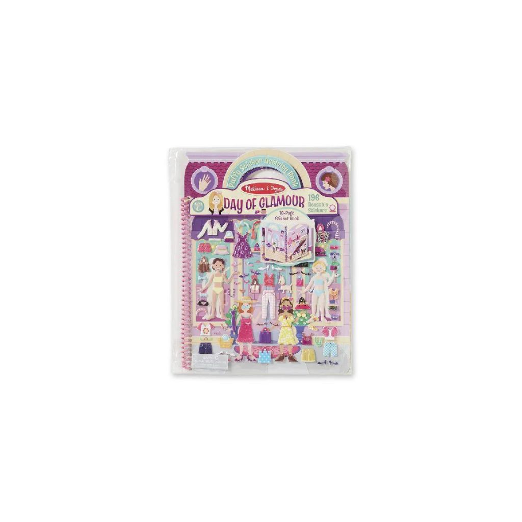 Melissa & Doug Deluxe Puffy Sticker Album Day of Glamour