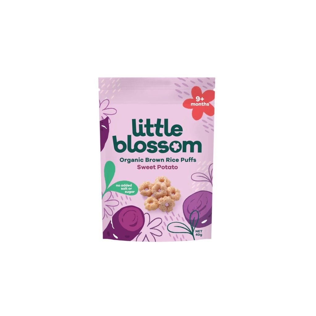 Little Blossom Organic Brown Rice Puffs | Sweet Potato