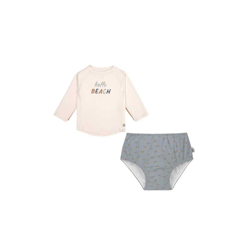 Lassig Boys Long Sleeve Rashguard + Swim Diaper Hello Beach