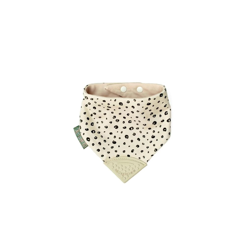 Cheeky Chompers Leopard Spot Neckerchew - Teething Dribble Bib