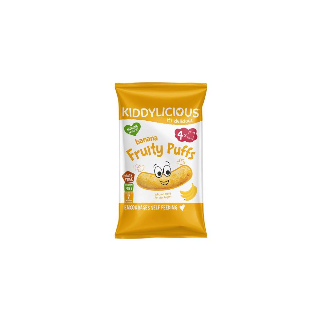 Kiddylicious Fruity Puffs Banana (multipack)