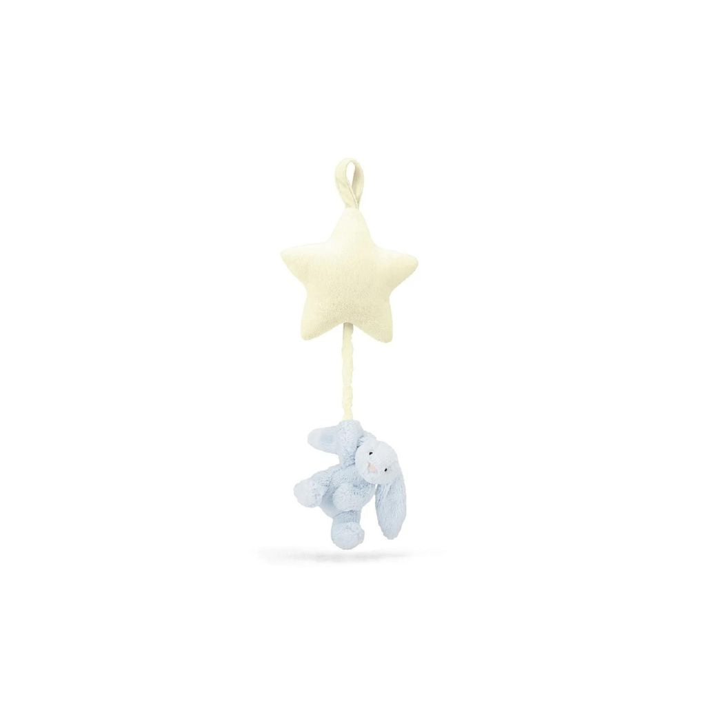 Jellycat Bashful Blue Bunny Star Musical Pull