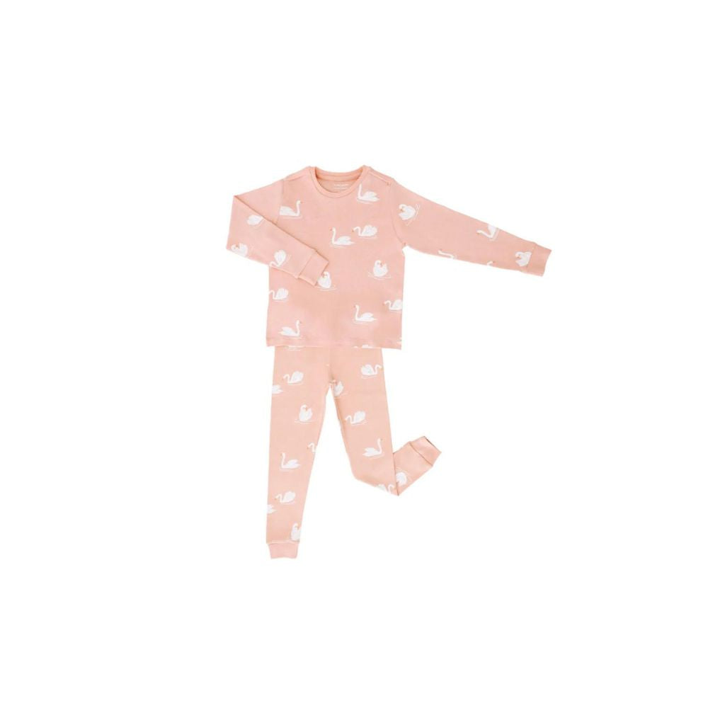 Motherswork x Le Petit Society Long Sleeve Organic Pyjamas Set in Swan Print