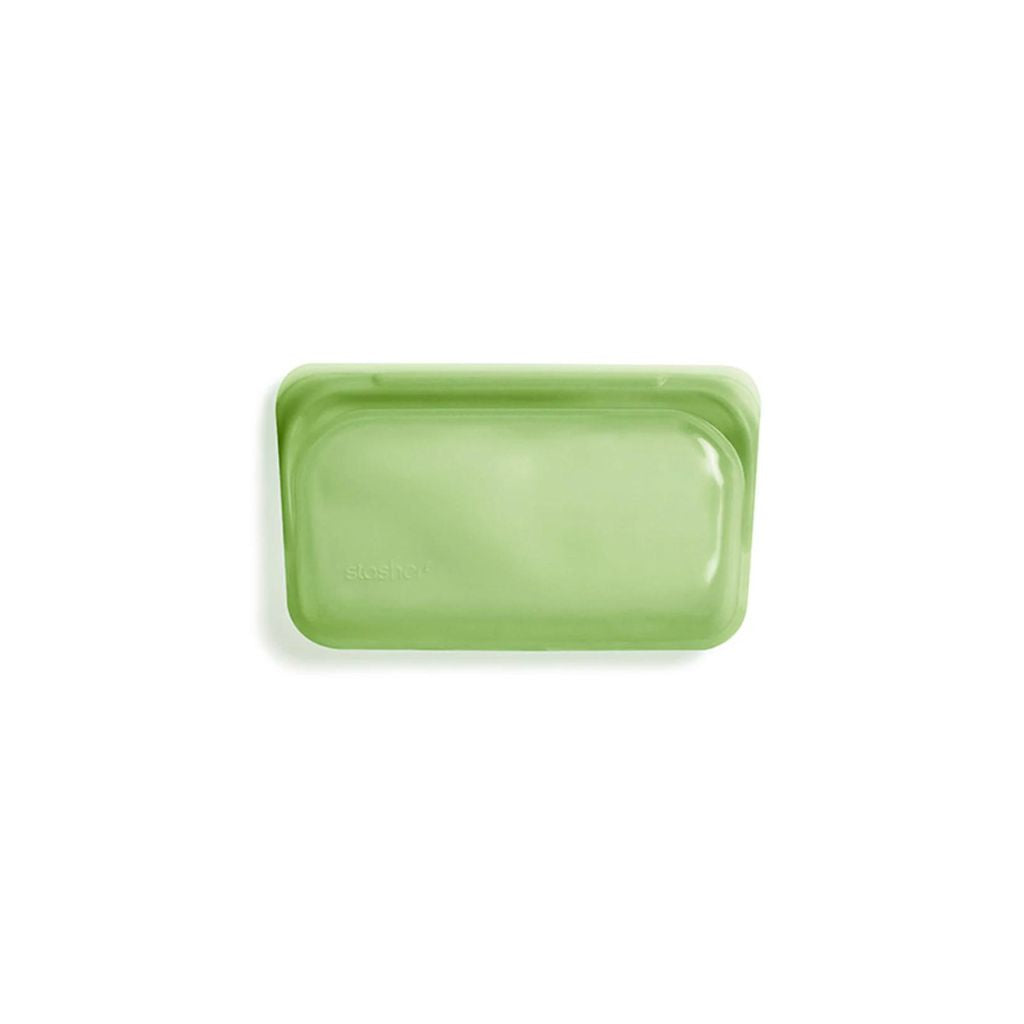 Stasher Reusable Silicone Snack Bag, Rainbow Green (355 ml)