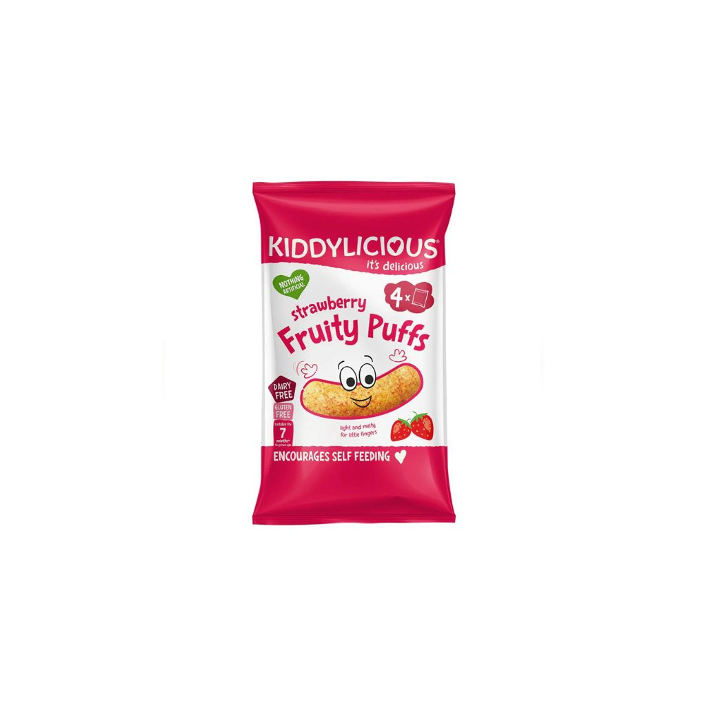 Kiddylicious Fruity Puffs Strawberry (multipack)