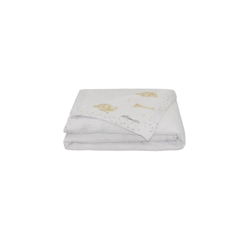 Living Textiles Cot Waffle Blanket - Savanna Babies