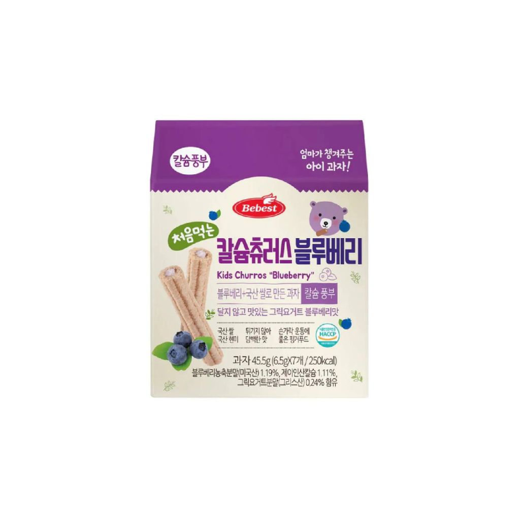 Bebest Kids Calcium Churros - Blueberry